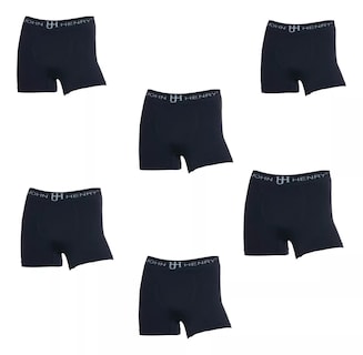 Foto 1 | Combo 6 Boxers Negros Unitalla John Henry