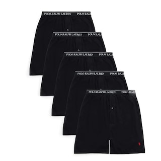 Foto 1 | Polo Bóxer Ralph Lauren Classic Fit De Algodón, 5 Unidades, Color Negro - Venta Internacional.