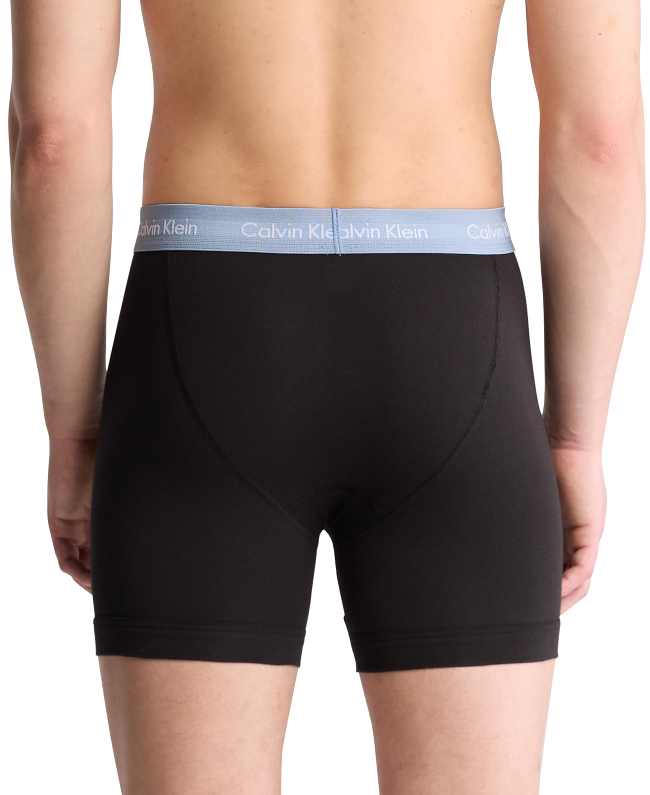 Foto 3 | Calzoncillos Tipo Bóxer Calvin Klein De Algodón Elástico Para Hombre, Paquete De 3 - Venta Internacional.