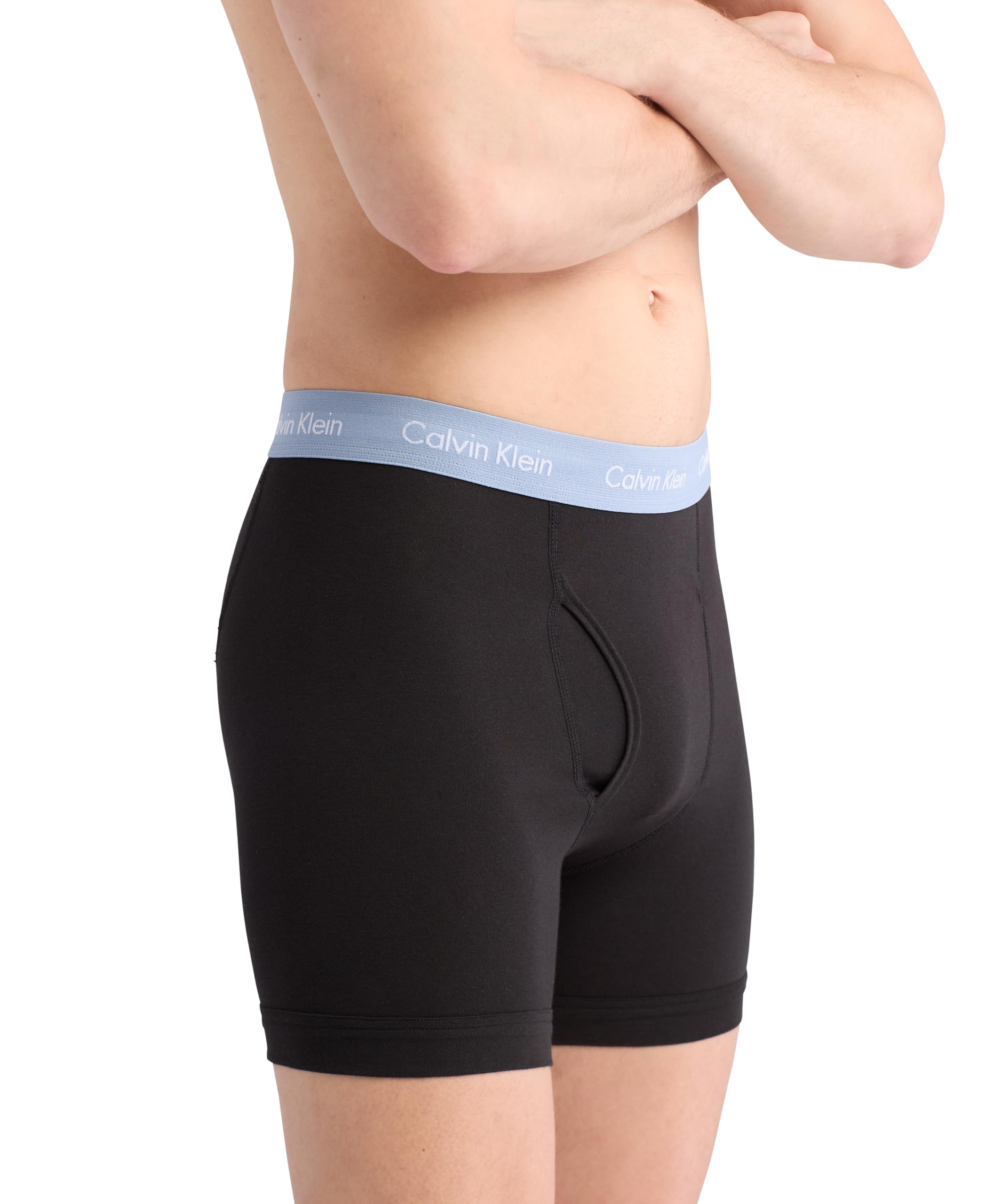 Foto 5 pulgar | Calzoncillos Tipo Bóxer Calvin Klein De Algodón Elástico Para Hombre, Paquete De 3 - Venta Internacional.
