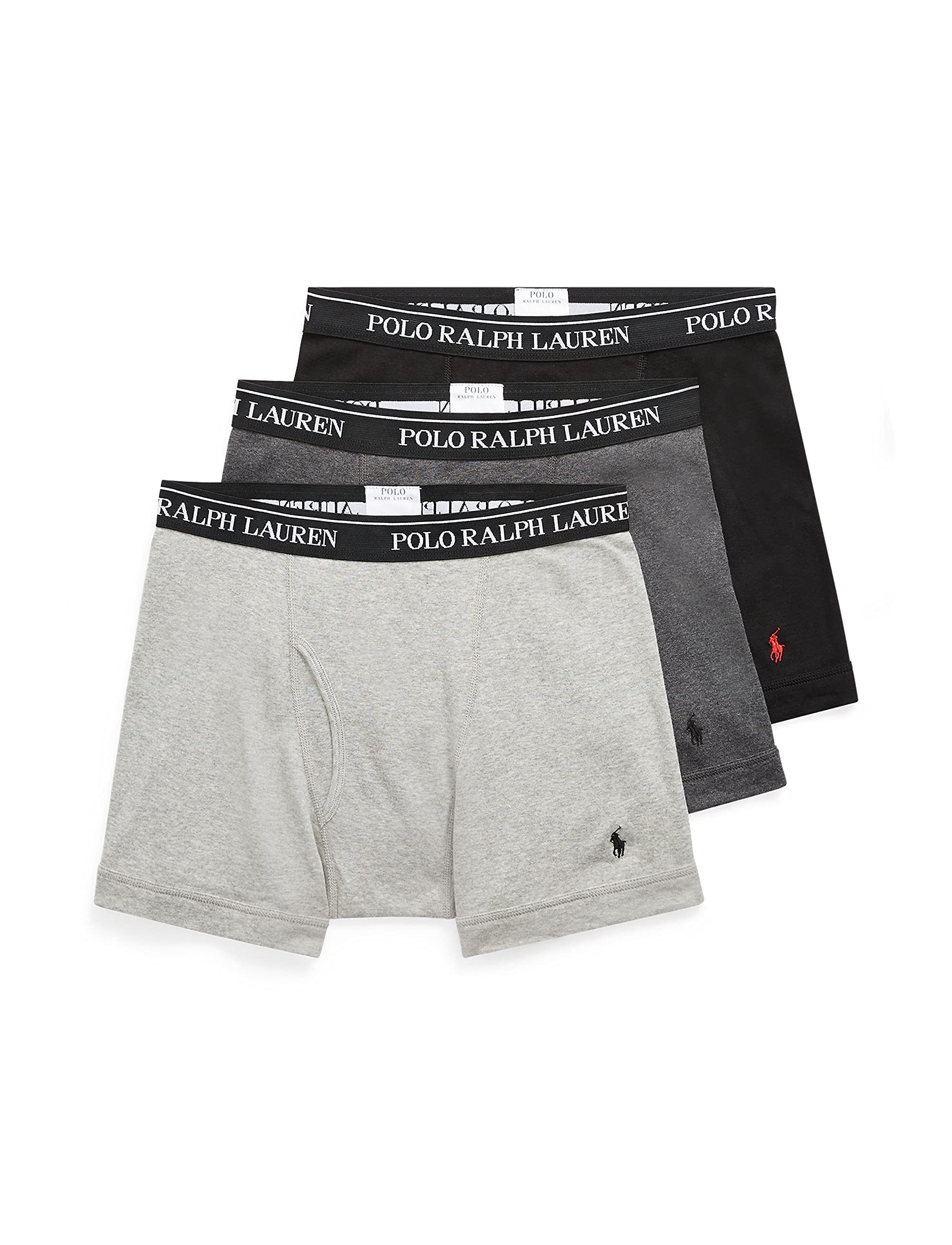 Calzoncillos Tipo Bóxer Polo Ralph Lauren, Ajuste Clásico Con Absorción De Humedad, Paquete De 3 - Venta Internacional