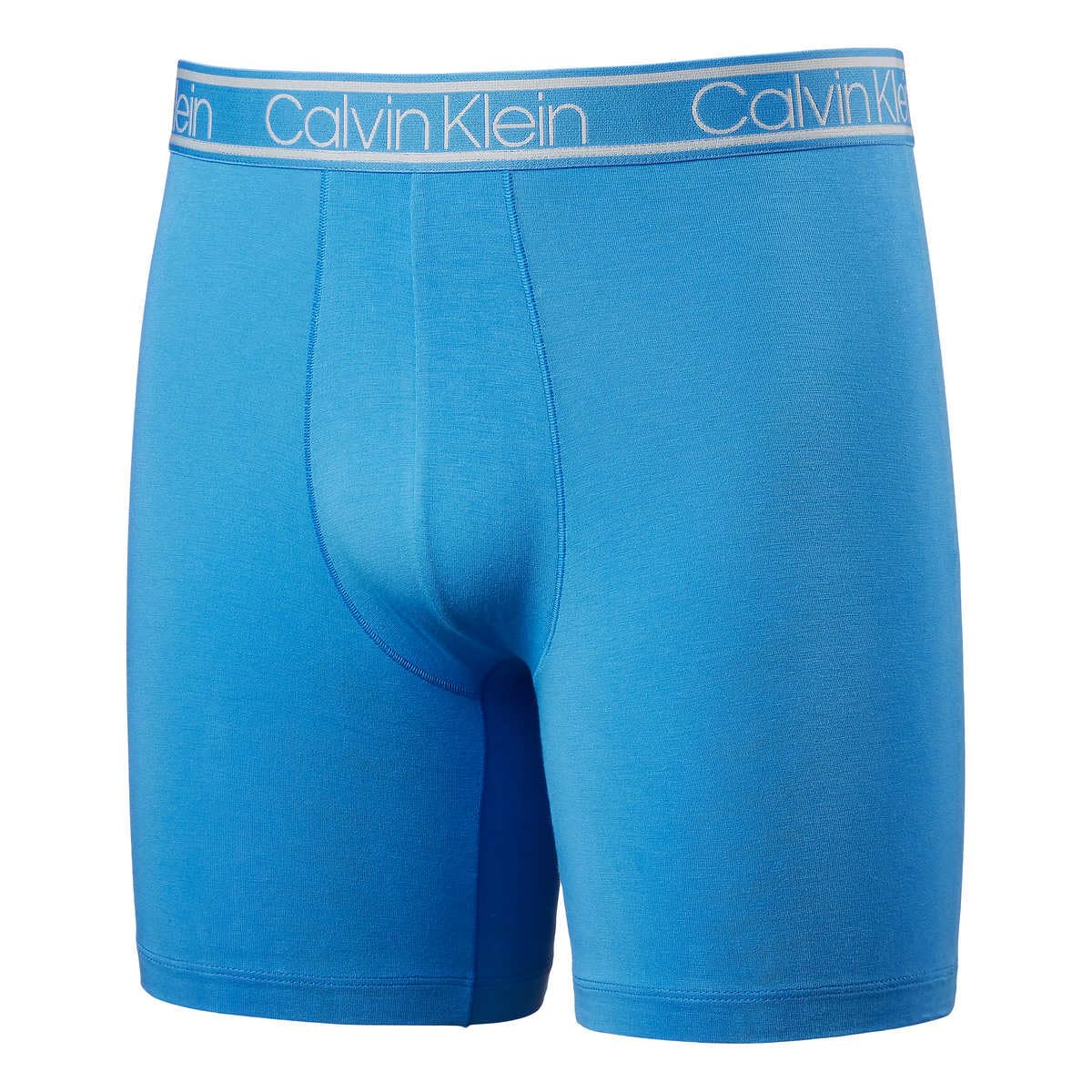 Foto 4 pulgar | Calzoncillos Bóxer Calvin Klein De Microfibra Para Hombre, Paquete De 3 Unidades, Azul Y Azul - Venta Internacional.