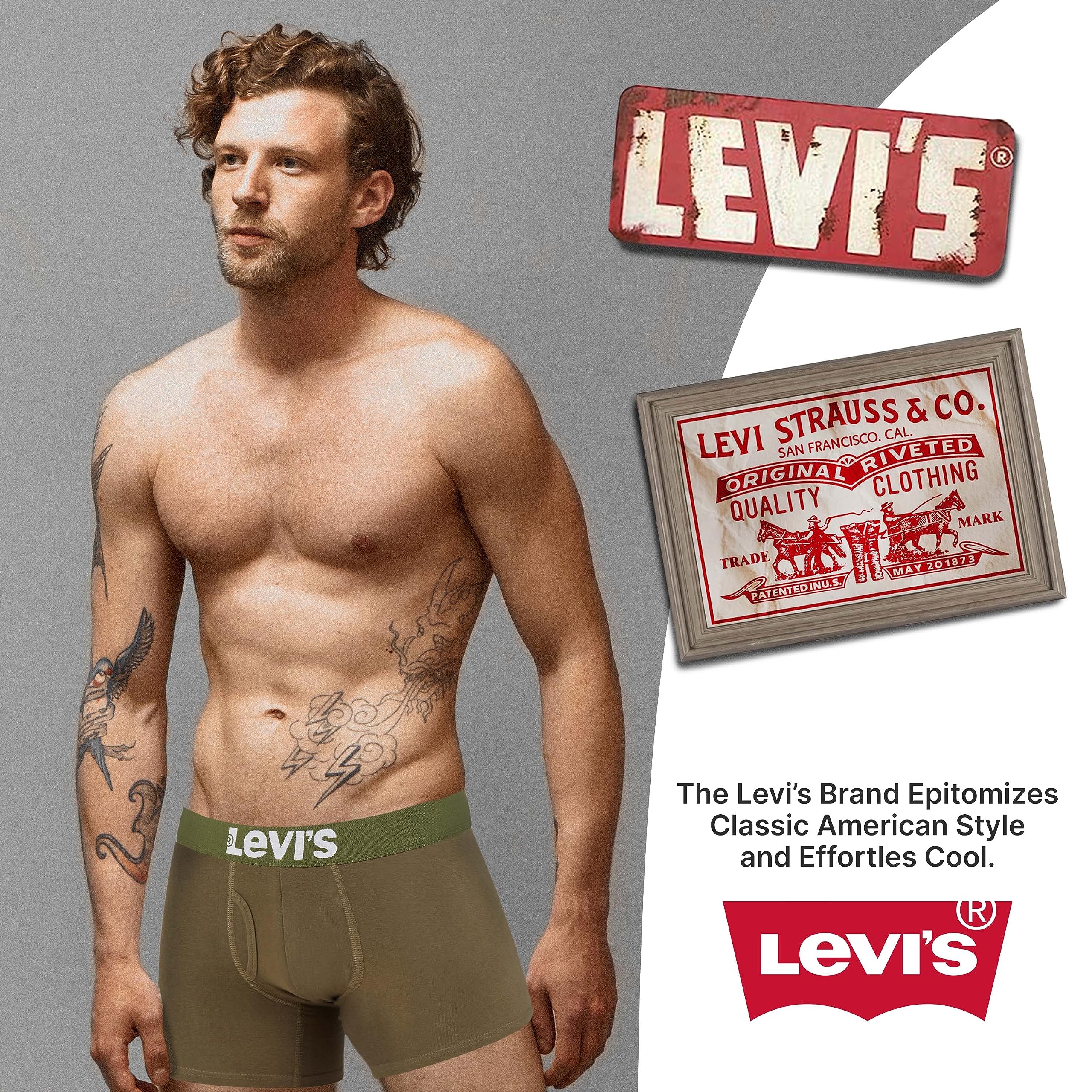 Foto 8 pulgar | Calzoncillos Tipo Bóxer Levi's De Algodón Elástico Para Hombre, Paquete De 7 - Venta Internacional.