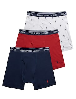 Foto 1 | Calzoncillos Tipo Bóxer Polo Ralph Lauren, Ajuste Clásico Con Absorción De Humedad, Paquete De 3 - Venta Internacional