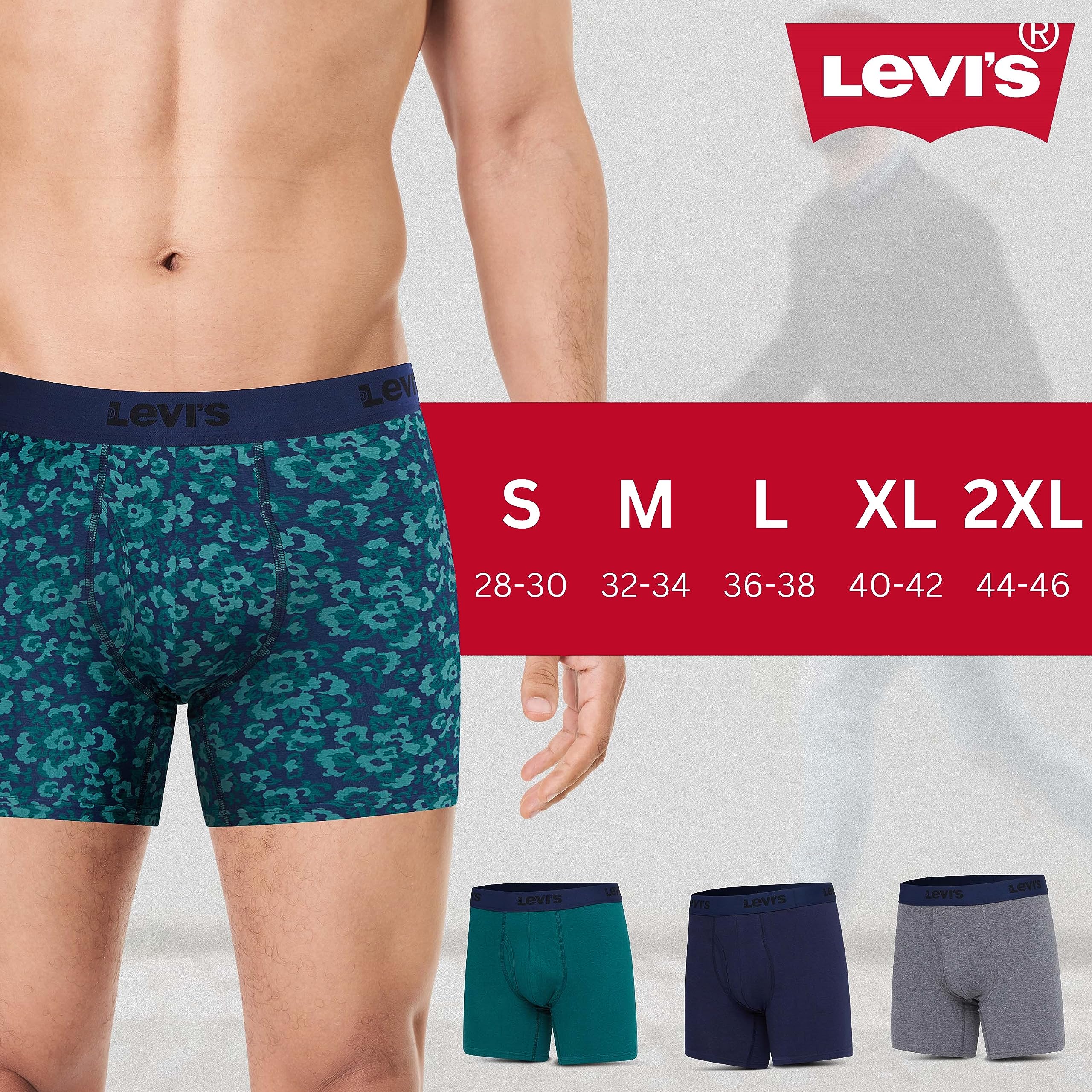 Foto 6 | Calzoncillos Tipo Bóxer Levi's Ultimate Comfort, Paquete De 4, Para Hombre - Venta Internacional.