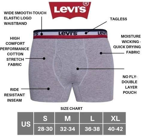 Foto 7 pulgar | Calzoncillos Tipo Bóxer Levi's Ultimate Comfort, Paquete De 4, Para Hombre - Venta Internacional.