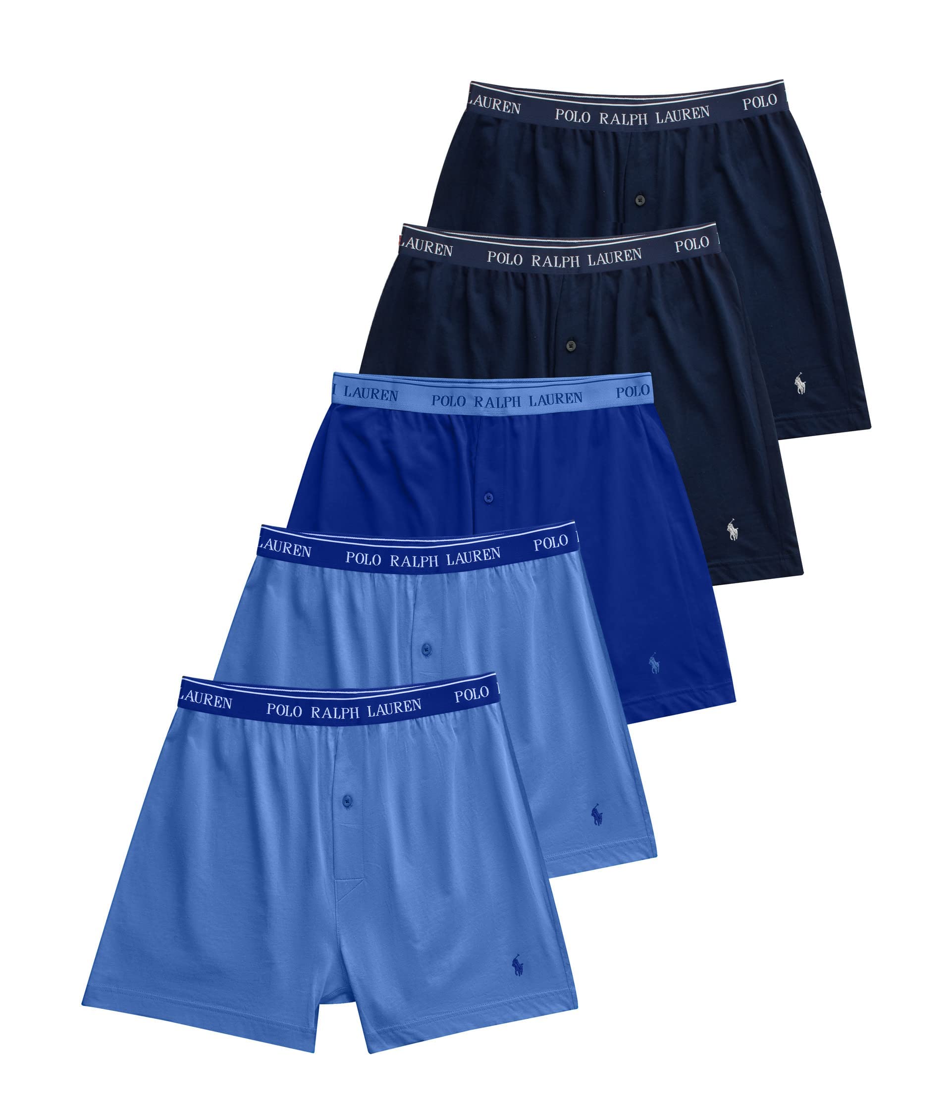 Polo Bóxer Ralph Lauren Classic Fit De Algodón, Paquete De 5 - Venta Internacional.