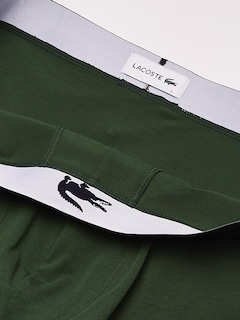 Foto 3 | Calzoncillos Tipo Bóxer Lacoste De Algodón Elástico Con Estampado De Cocodrilo Grande, Paquete De 3 - Venta Interna