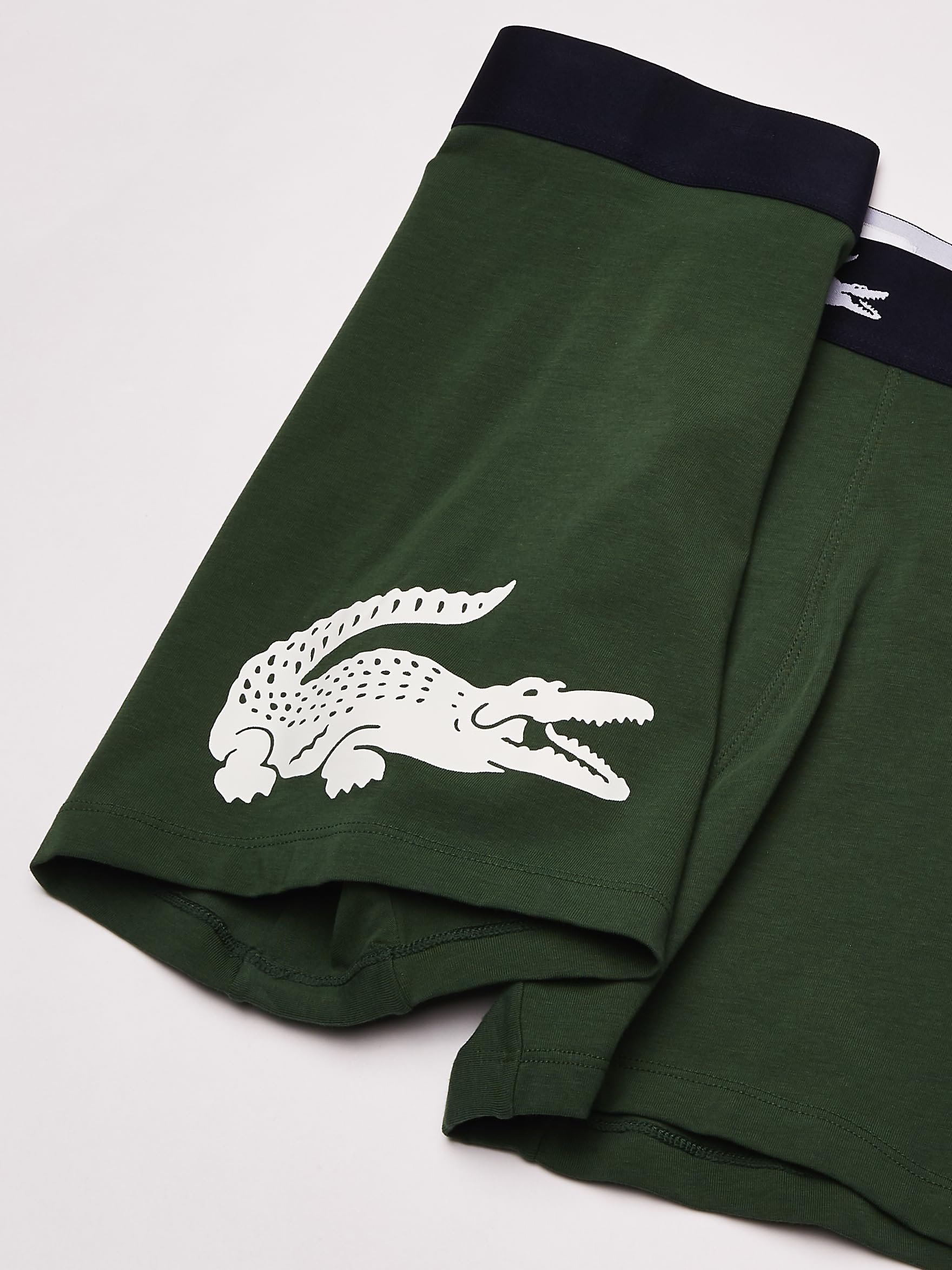 Foto 5 pulgar | Calzoncillos Tipo Bóxer Lacoste De Algodón Elástico Con Estampado De Cocodrilo Grande, Paquete De 3 - Venta Interna