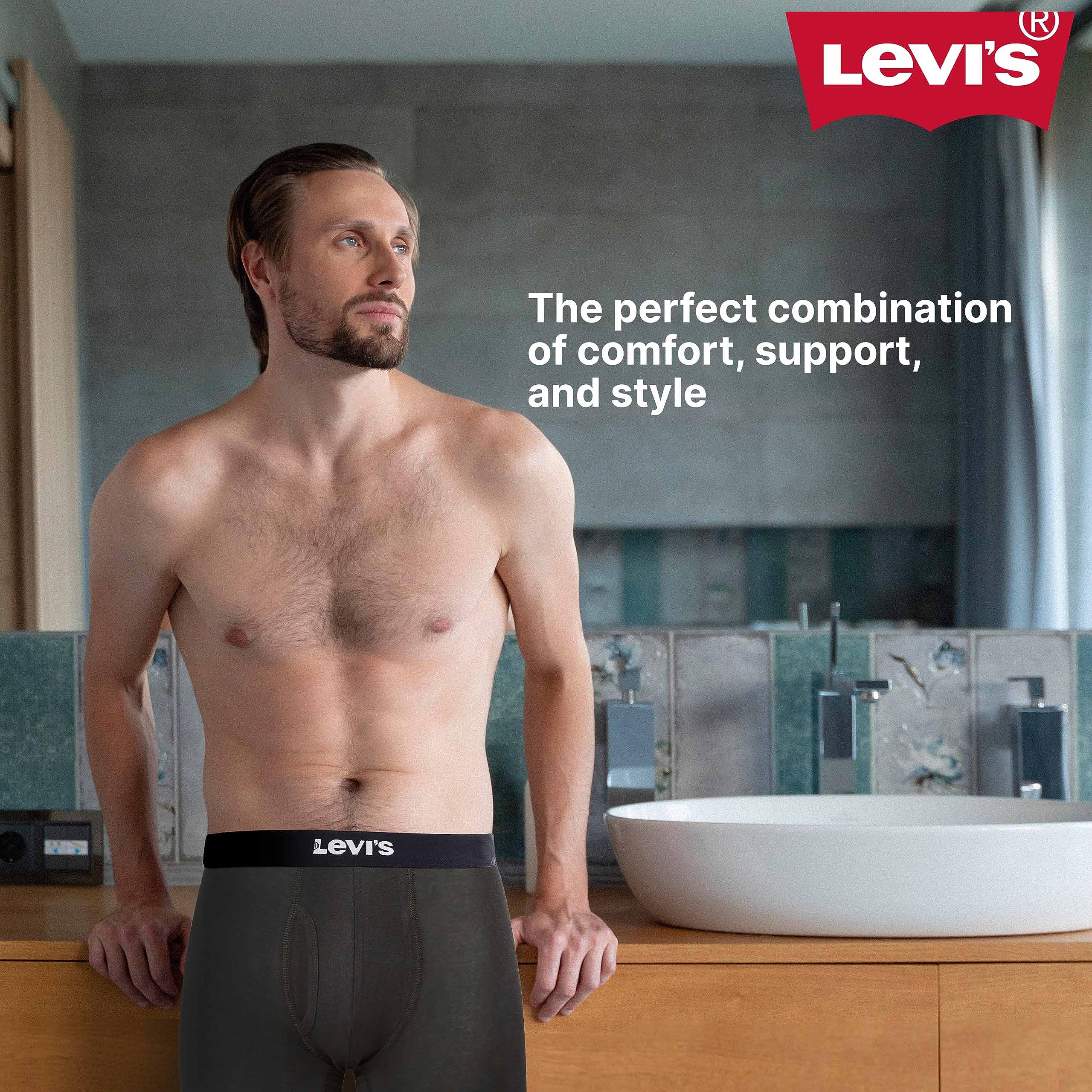 Foto 4 | Calzoncillos Tipo Bóxer Levi's De Algodón Elástico Para Hombre, Paquete De 7 - Venta Internacional.
