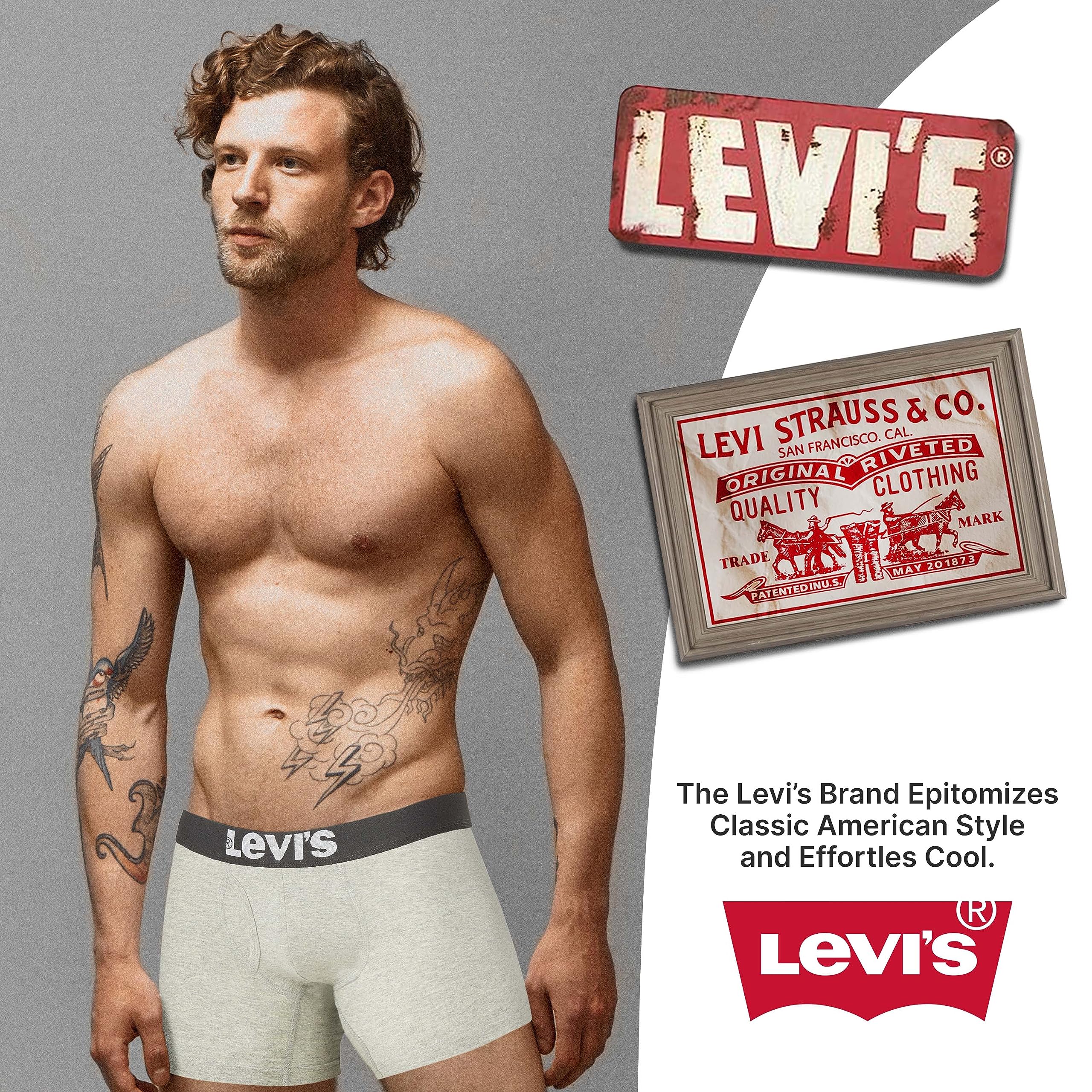 Foto 8 pulgar | Calzoncillos Tipo Bóxer Levi's De Algodón Elástico Para Hombre, Paquete De 7 - Venta Internacional.