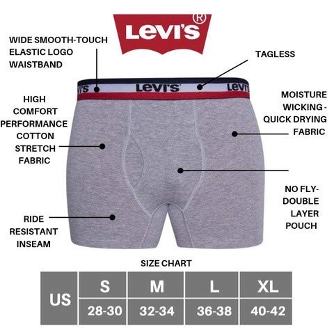 Foto 8 pulgar | Calzoncillos Tipo Bóxer Levi's Ultimate Comfort, Paquete De 4, Para Hombre - Venta Internacional.