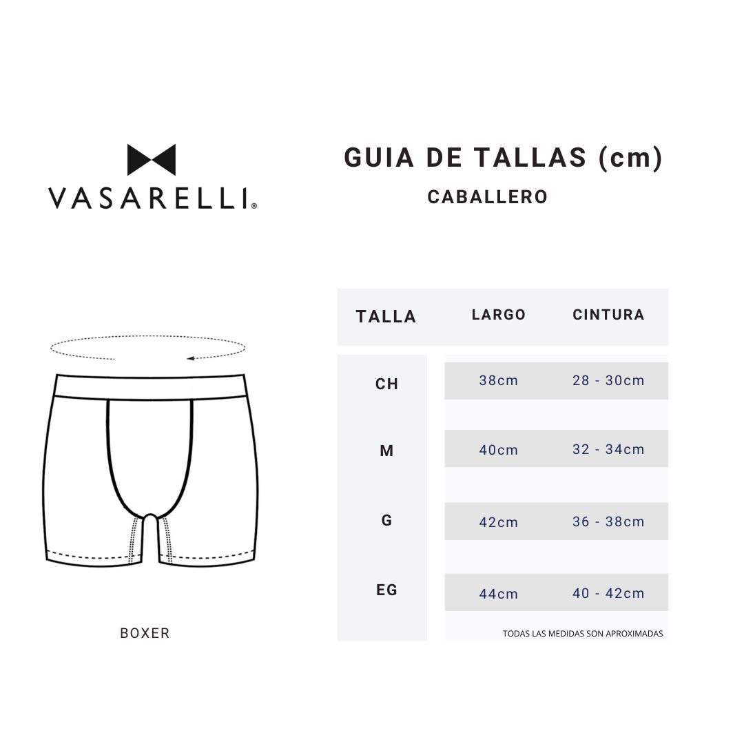 Foto 8 pulgar | Boxer Ropa Interior Paquete Con 3 Pzs Para Caballero Marca Vasarelli