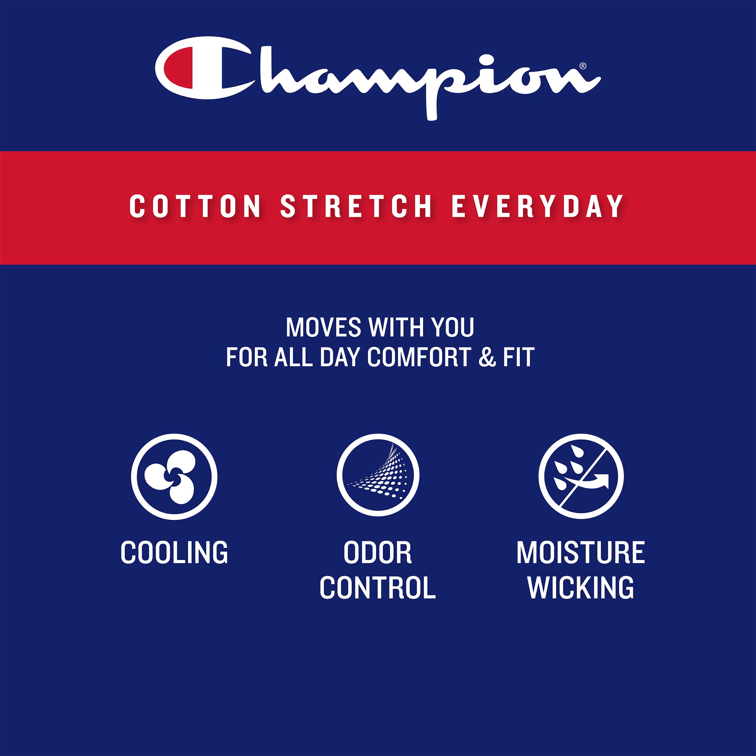 Foto 4 pulgar | Calzoncillos Bóxer Champion Every Day Comfort De Algodón Elástico Para Hombre - Venta Internacional.