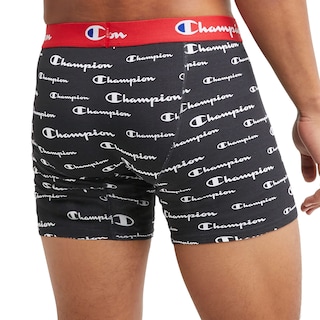 Foto 3 | Calzoncillos Boxer Champion Everyday De Algodón Elástico Para Hombre, Color Negro Y Gris - Venta Internacional.
