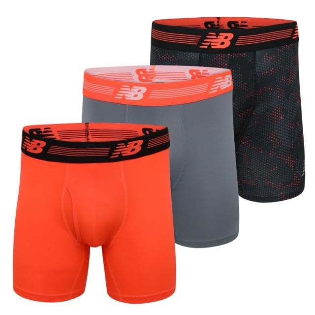 Calzoncillo Bóxer New Balance 6 Premium Performance Para Hombre, Talla Xl - Venta Internacional.