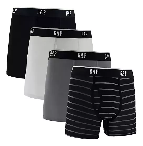 Foto 2 pulgar | Boxer Gap Hombre Ultra Soft Brief Comodo 4 Pack Multi Gris Para Hombres