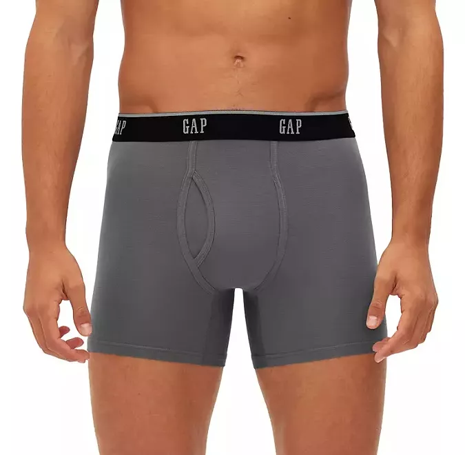 Foto 4 pulgar | Boxer Gap Hombre Ultra Soft Brief Comodo 4 Pack Multi Gris Para Hombres