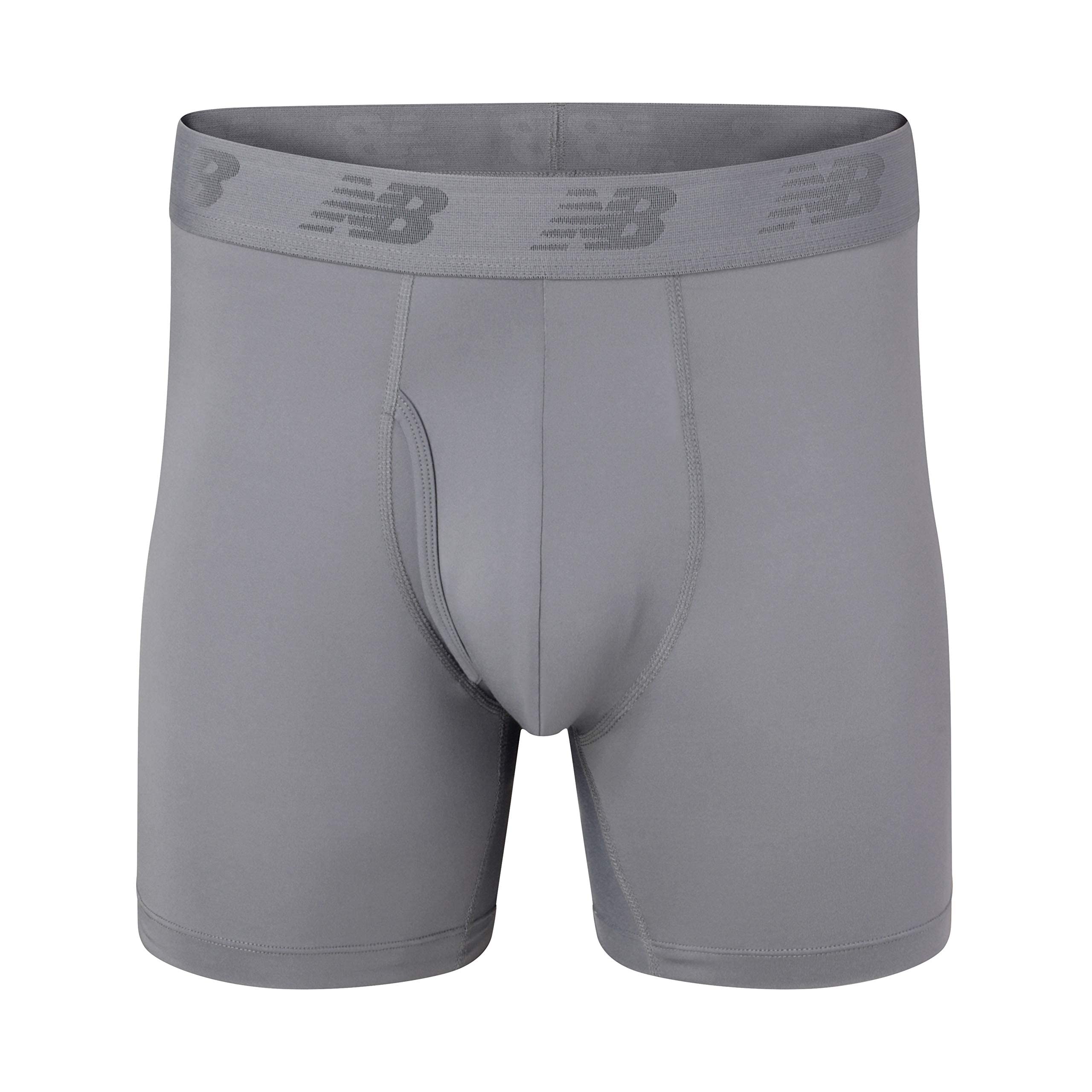Foto 3 | Calzoncillos Tipo Bóxer New Balance Para Hombre, 6 Unidades, Color Rosa, Azul Y Gris, Talla Xl - Venta Internacional.