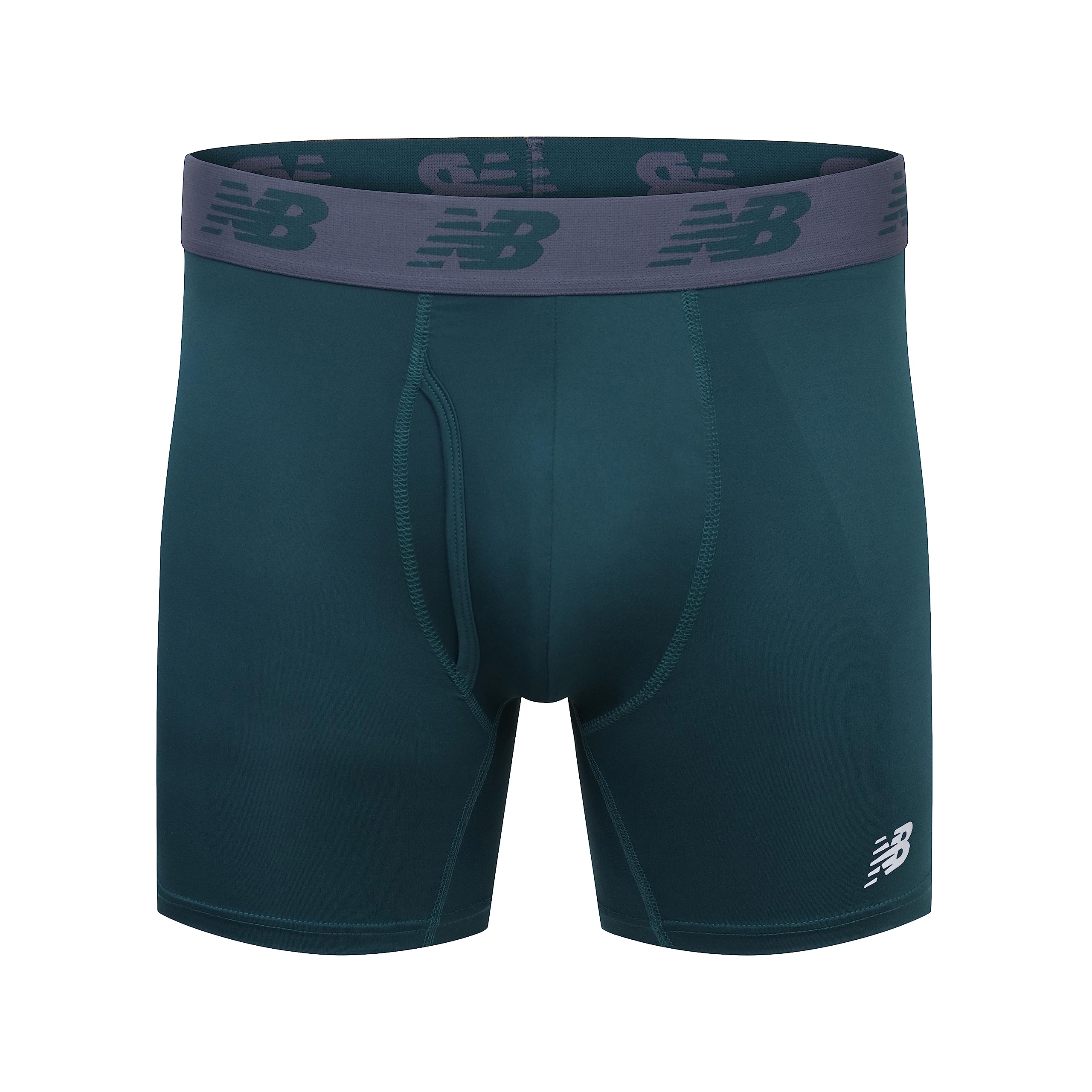 Foto 3 pulgar | Calzoncillo Bóxer New Balance 6 Para Hombre, Paquete De 3 Unidades, Azul/deep Jade/thunder - Venta Internacional.