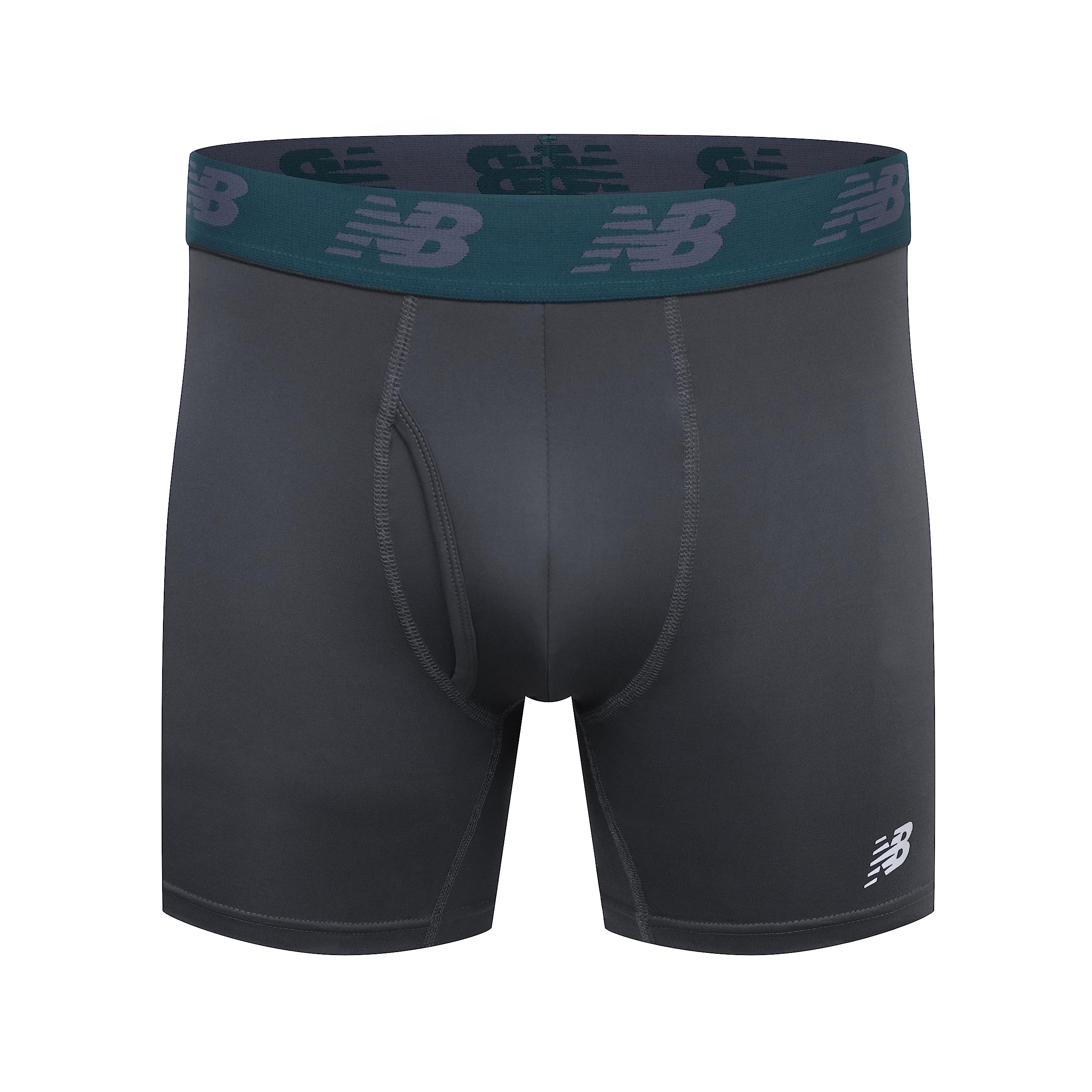 Foto 5 pulgar | Calzoncillo Bóxer New Balance 6 Para Hombre, Paquete De 3 Unidades, Azul/deep Jade/thunder - Venta Internacional.