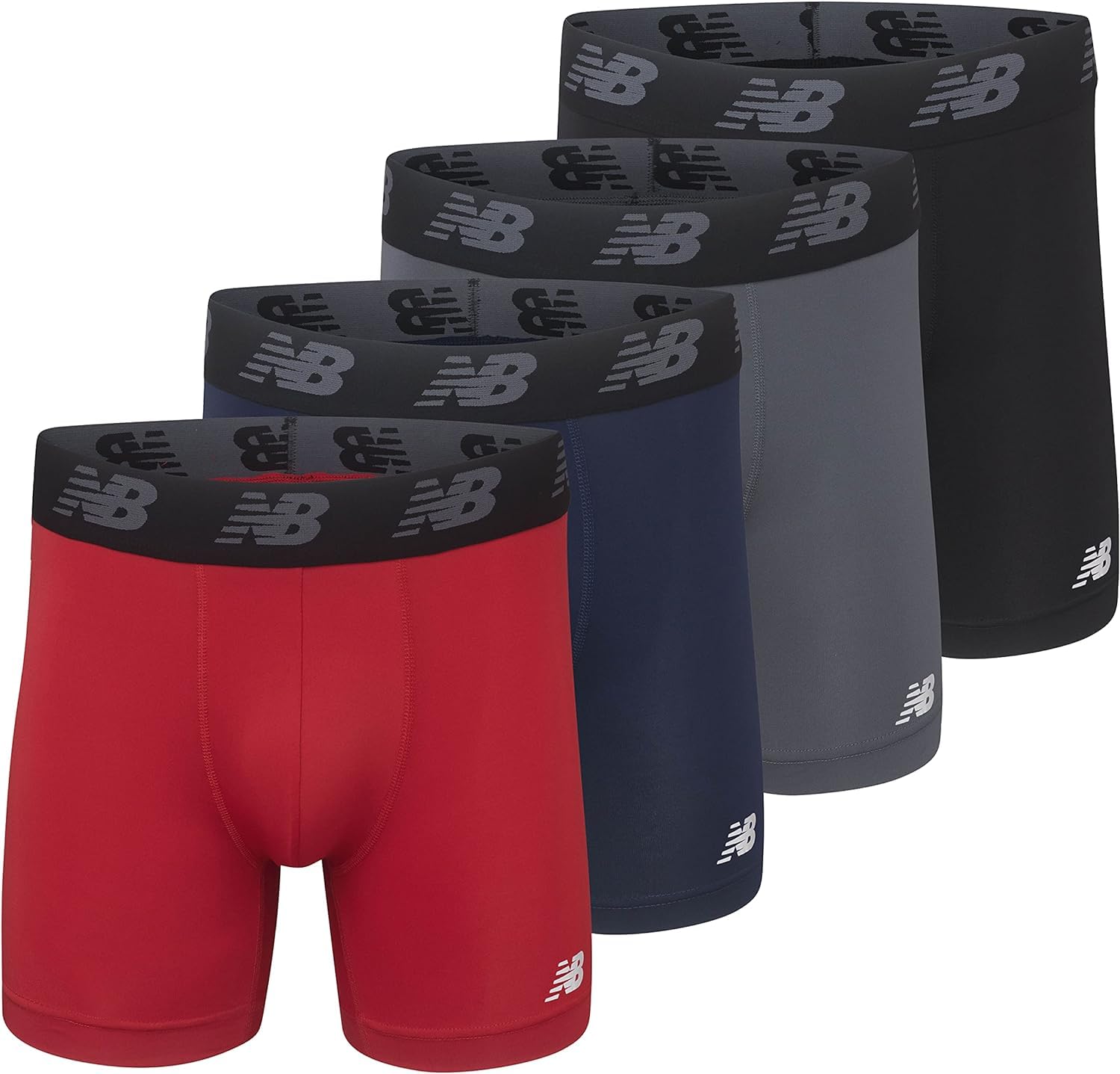 Foto 2 pulgar | Calzoncillos Tipo Bóxer New Balance Para Hombre, Estándar 5, Rendimiento, Paquete De 4 - Venta Internacional.