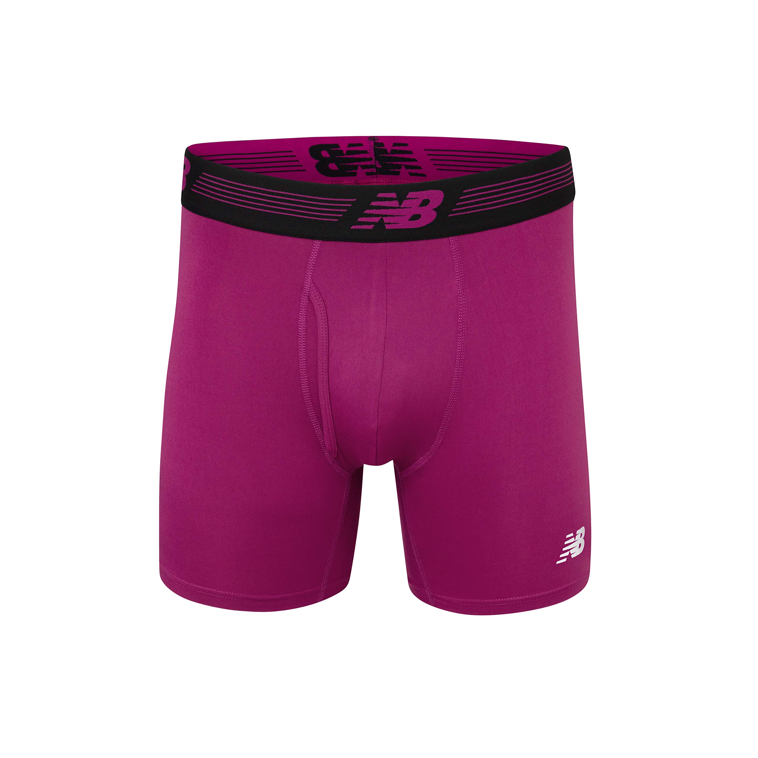 Foto 2 | Calzoncillos Bóxer New Balance 6 Para Hombre, Parte Delantera Con Funda, Paquete De 3 - Venta Internacional.