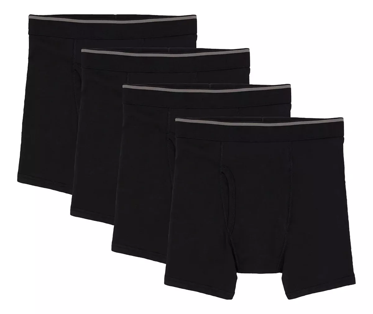 Foto 2 pulgar | Boxer Kirkland  4 Pack Signature Mens Super Soft Extra Suave Boxers Color Negro Para Hombres