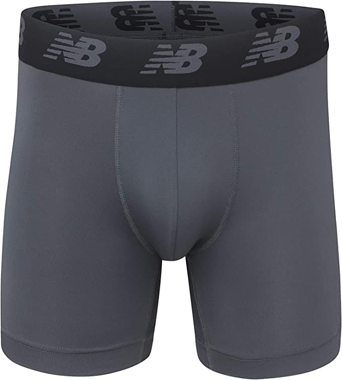 Foto 3 | Calzoncillo Bóxer New Balance Standard 5 Performance Para Hombre, Negro, Talla S - Venta Internacional.