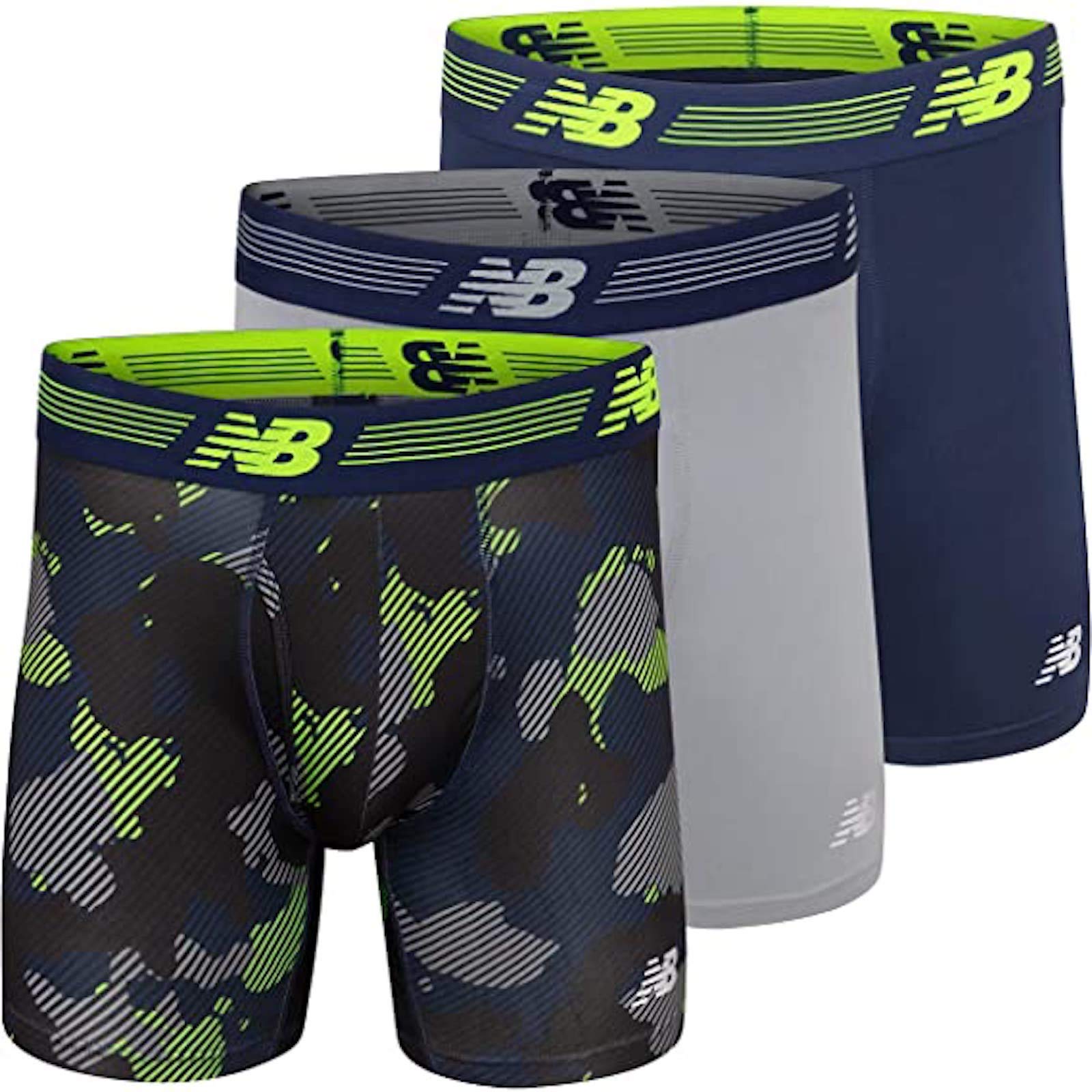 Foto 1 | Calzoncillos Tipo Bóxer New Balance De 6 Pulgadas Sin Etiqueta Para Hombre, Paquete De 3 - Venta Internacional.