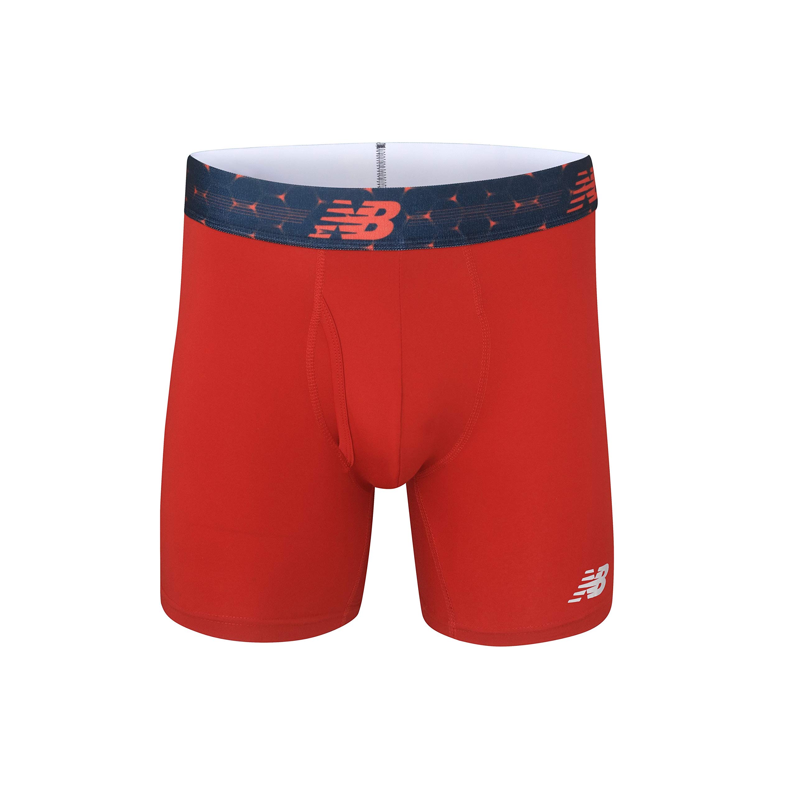 Foto 4 pulgar | Calzoncillos Bóxer New Balance Para Hombre, Paquete De 6 Unidades, Color Rojo Y Negro, Talla M - Venta Internacional.
