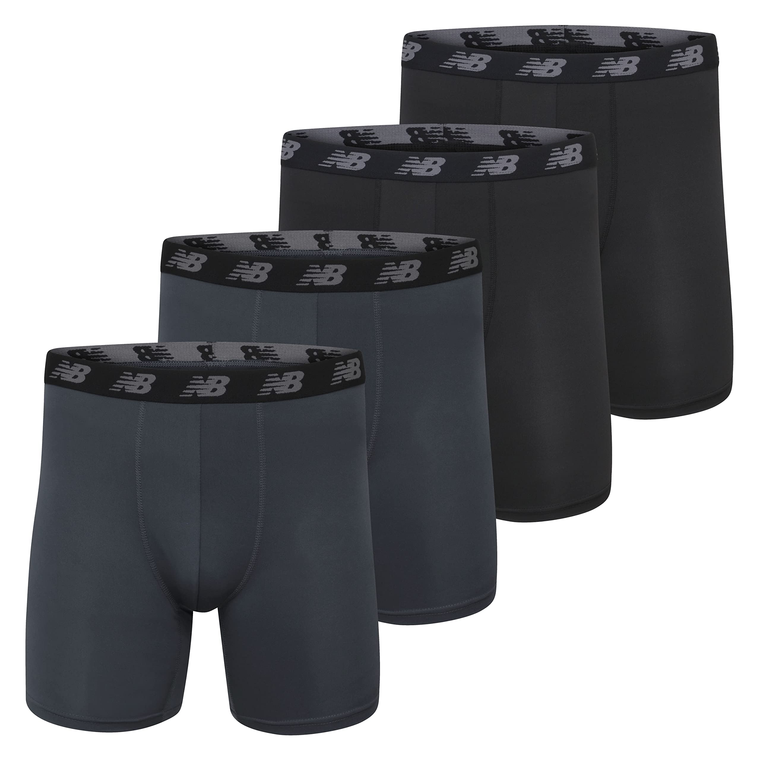 Foto 2 pulgar | Calzoncillos Boxer New Balance Standard 5 Performance Para Hombre, Paquete De 4 - Venta Internacional.