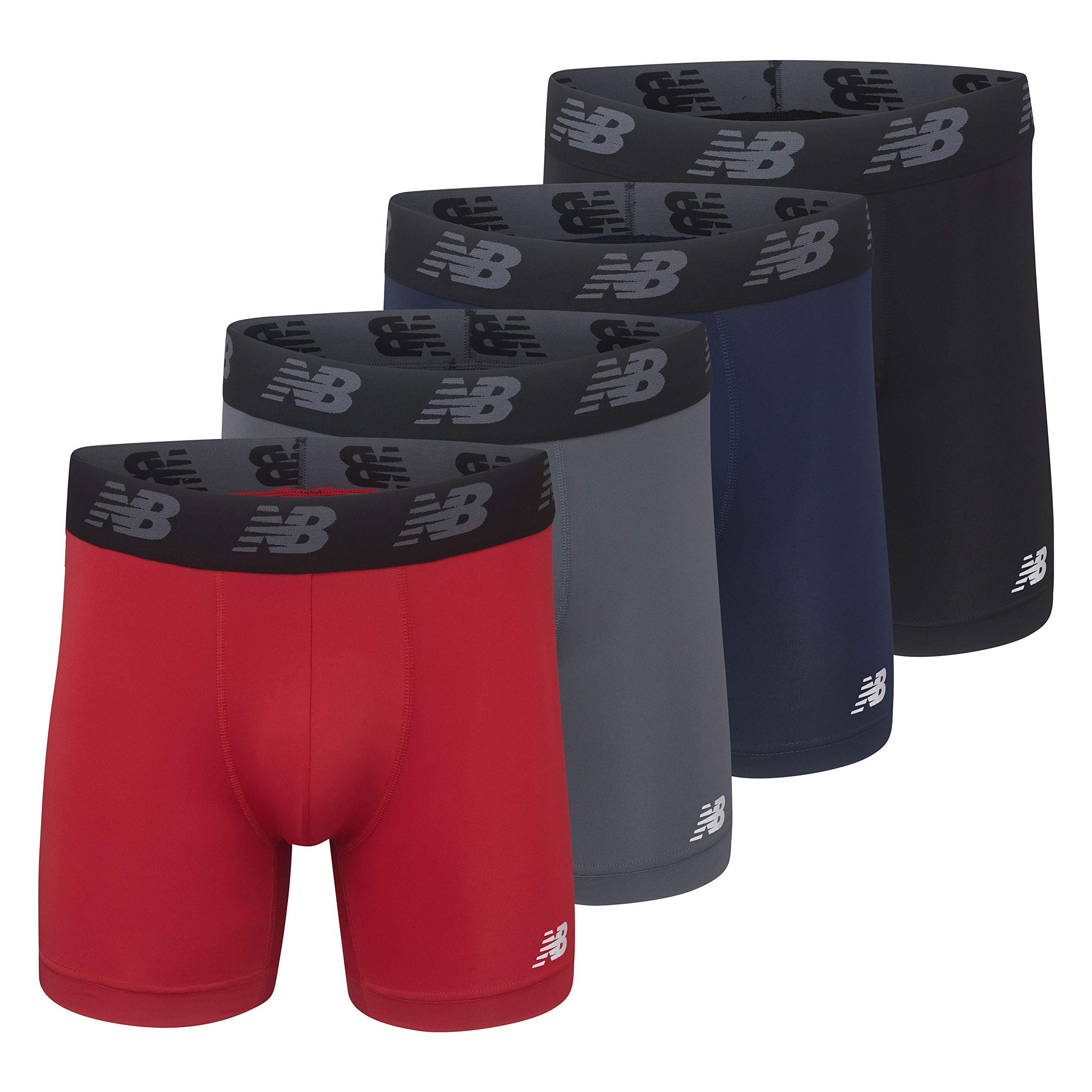 Foto 2 pulgar | Calzoncillos Boxer New Balance Standard 5 Performance Para Hombre, Paquete De 4 - Venta Internacional.