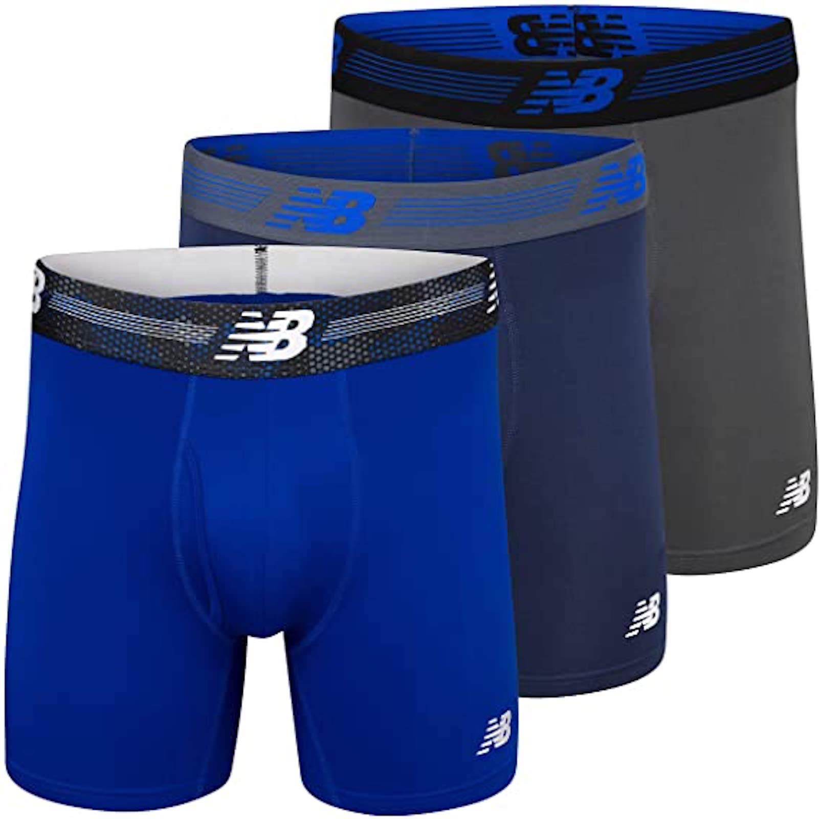 Foto 2 pulgar | Calzoncillos Bóxer New Balance 6 Para Hombre, Parte Delantera Con Funda, Paquete De 3 - Venta Internacional.