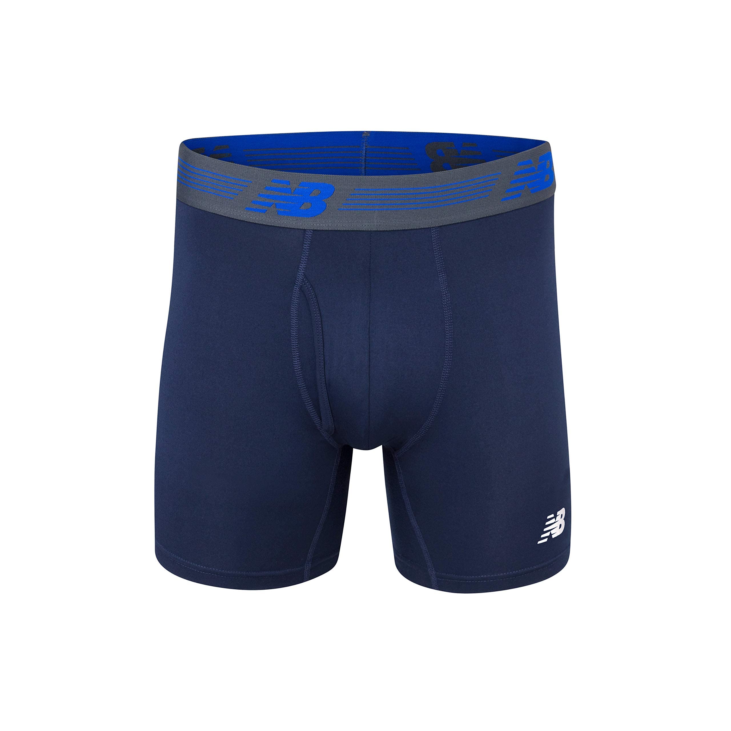 Foto 4 pulgar | Calzoncillos Bóxer New Balance 6 Para Hombre, Parte Delantera Con Funda, Paquete De 3 - Venta Internacional.