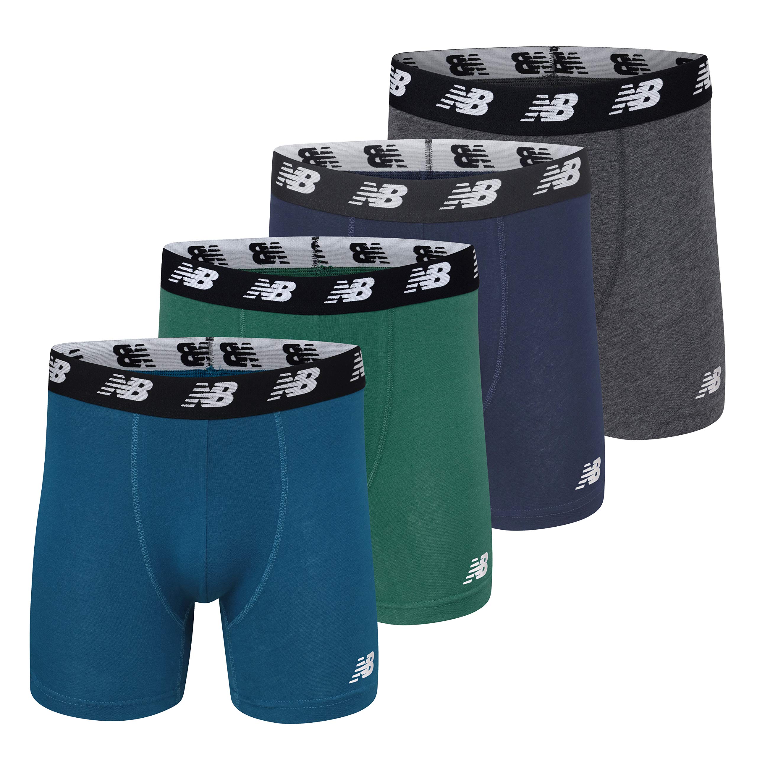 Calzoncillos Bóxer New Balance No-fly Cotton Performance De 5 Cm, Paquete De 4 - Venta Internacional.