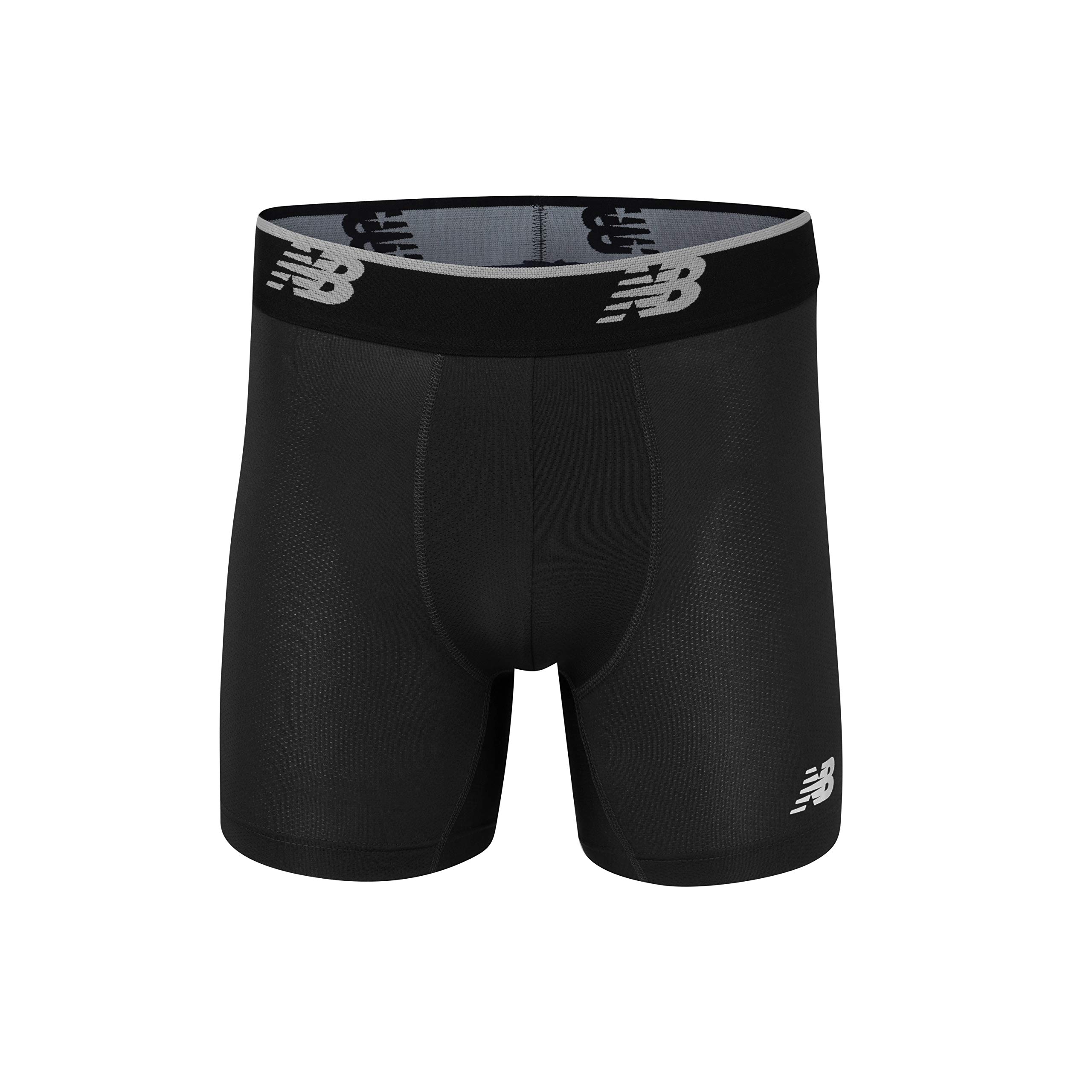 Foto 6 pulgar | Calzoncillo Bóxer New Balance Standard Mesh 5 No Fly Para Hombre, Negro, Talla S - Venta Internacional.
