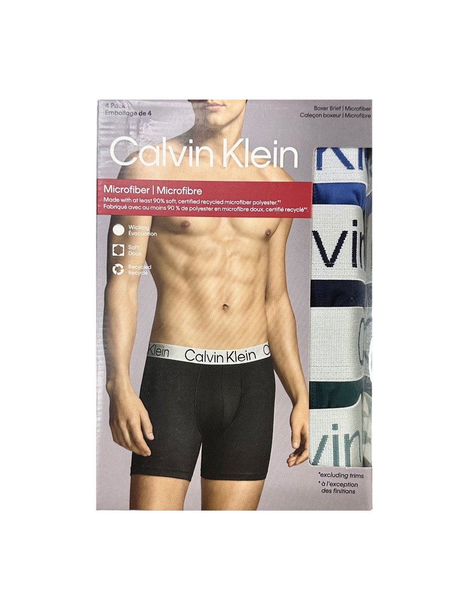 Foto 7 pulgar | Calvin Klein 4 Pack Boxers Brief Microfibra Calzones Hombre