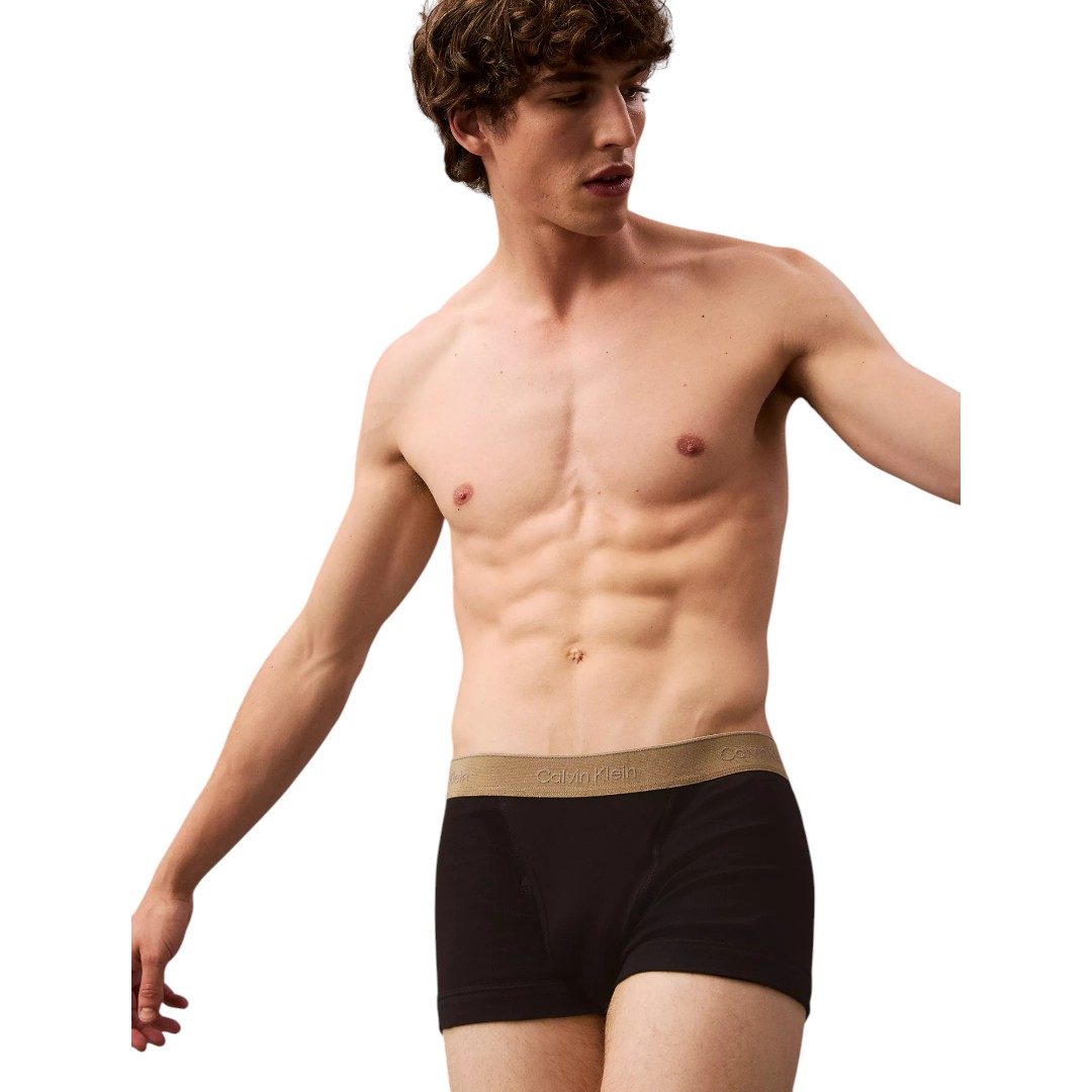 Foto 2 | Boxers 5 Pack Calvin Klein Algodón Largos Negros