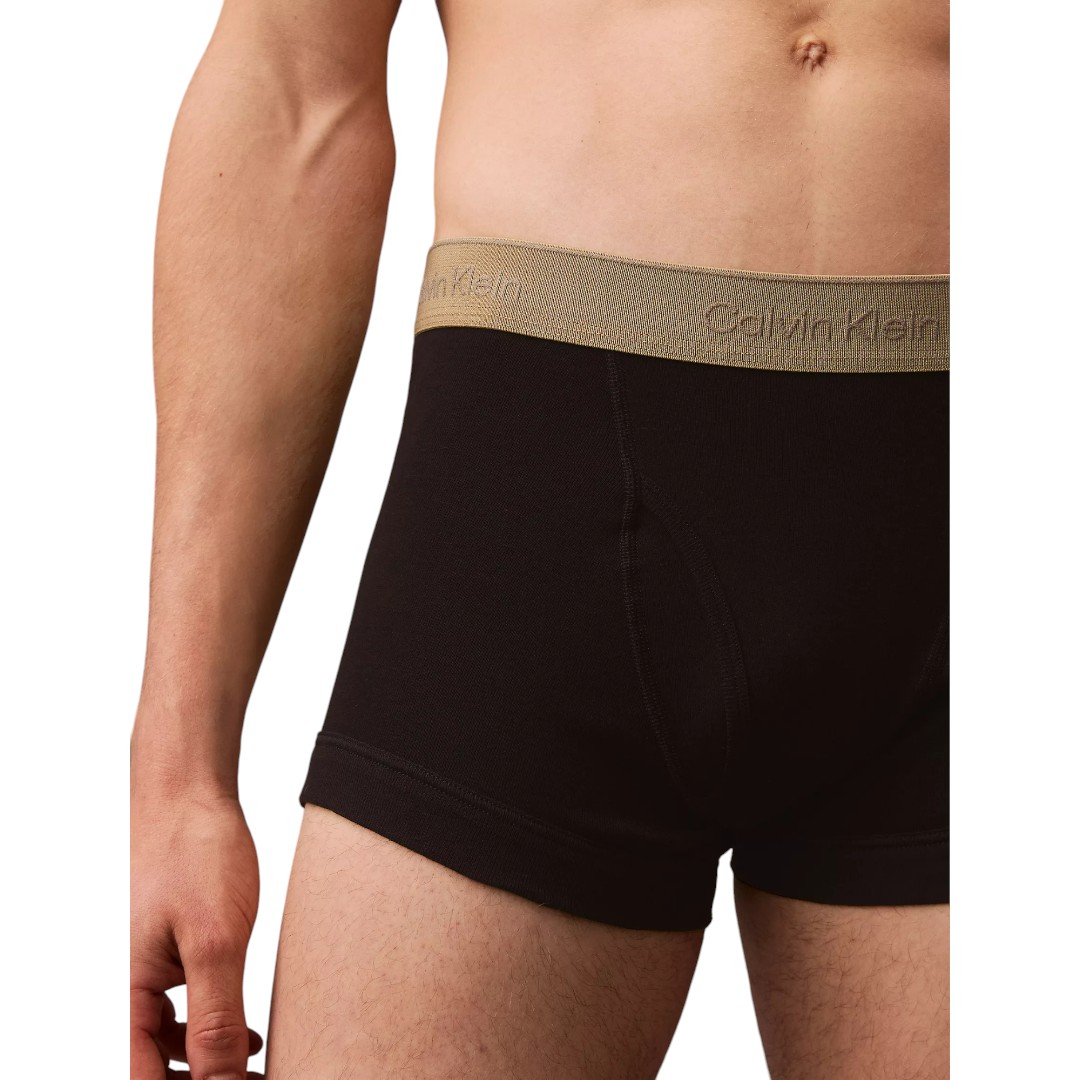 Foto 4 pulgar | Boxers 5 Pack Calvin Klein Algodón Largos Negros