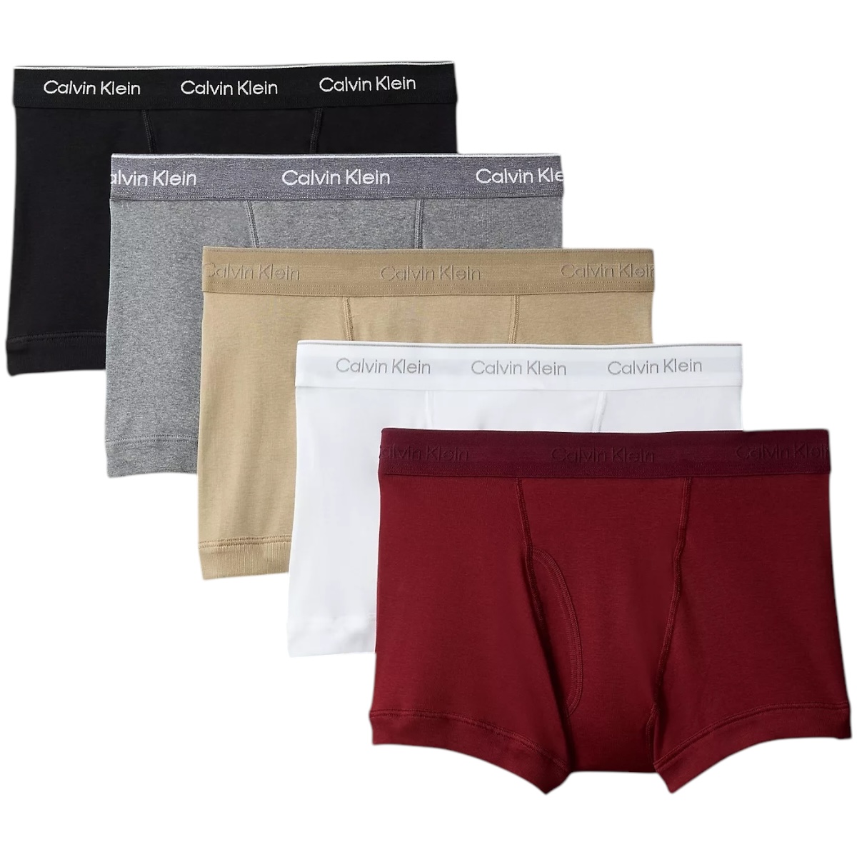 Foto 1 | Bóxers Calvin Klein 5 Pack Cortos de Algodón