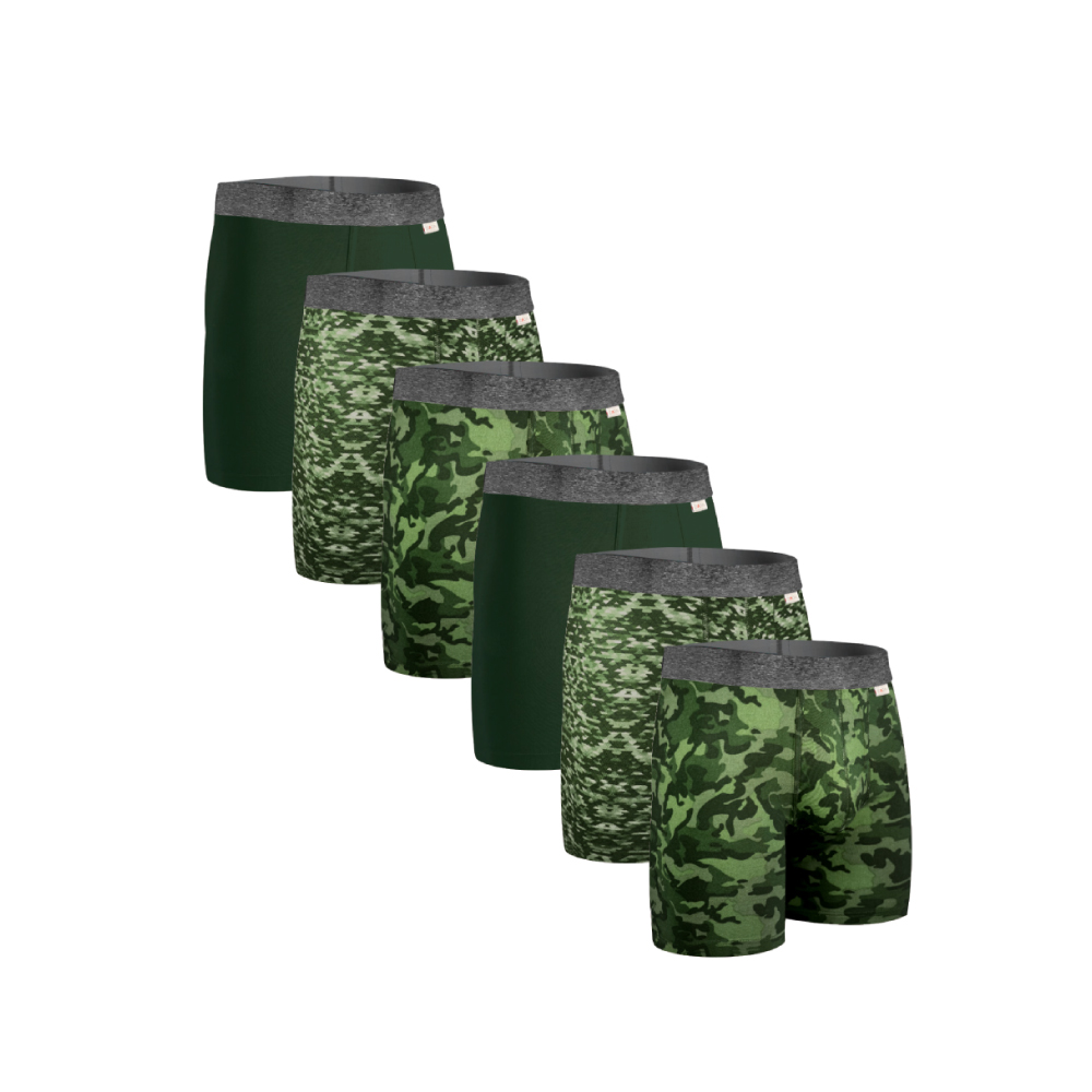 Foto 1 | Boxer Zaga Largo  6 Pack Rombos Verde