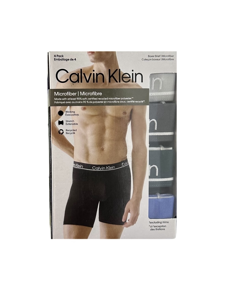 Foto 4 pulgar | Boxer Brief 4 Pack Calvin Klein Microfibra Nc