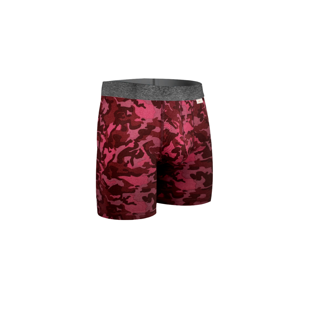 Foto 4 pulgar | Boxer Zaga Largo  6 Pack Rombos Vino
