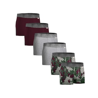Foto 1 | Boxer Zaga Corto 6 Piezas Camuflaje Vino