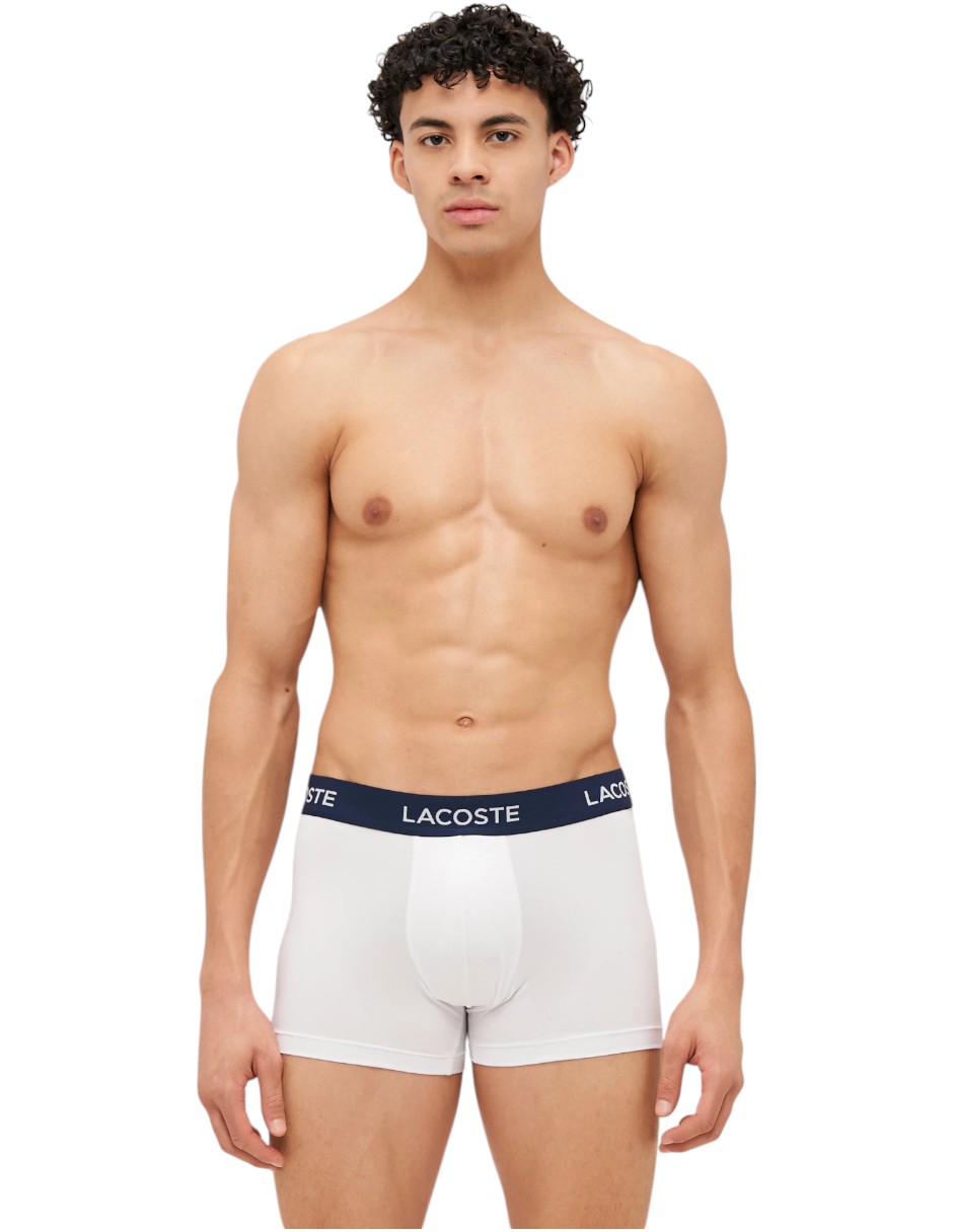 Foto 2 | Boxers Lacoste 3 Pack Cortos Algodón Para Hombre - Original
