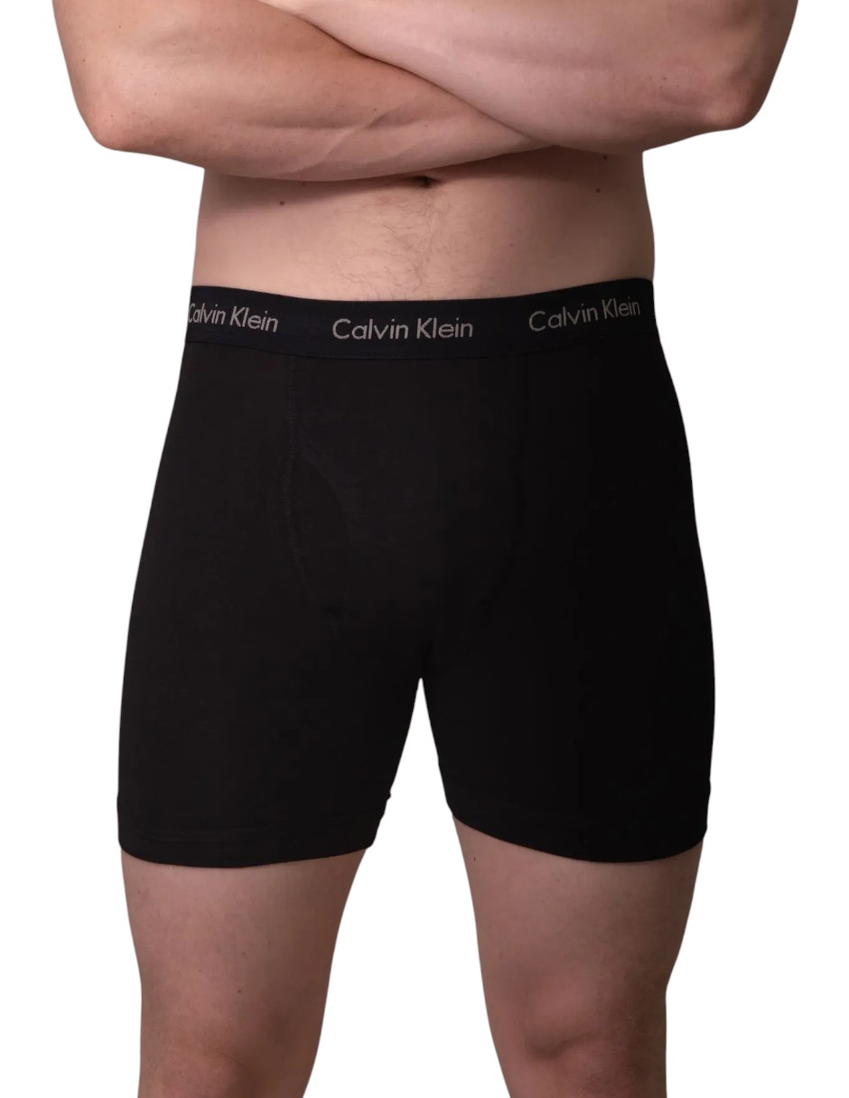 Foto 3 pulgar | Boxer Calvin Klein Cotton Stretch Para Hombre Brief 3 Pack