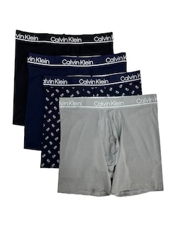 Foto 1 | Boxer De Microfibra Calvin Klein De Algodon Para Hombre 4 Pack