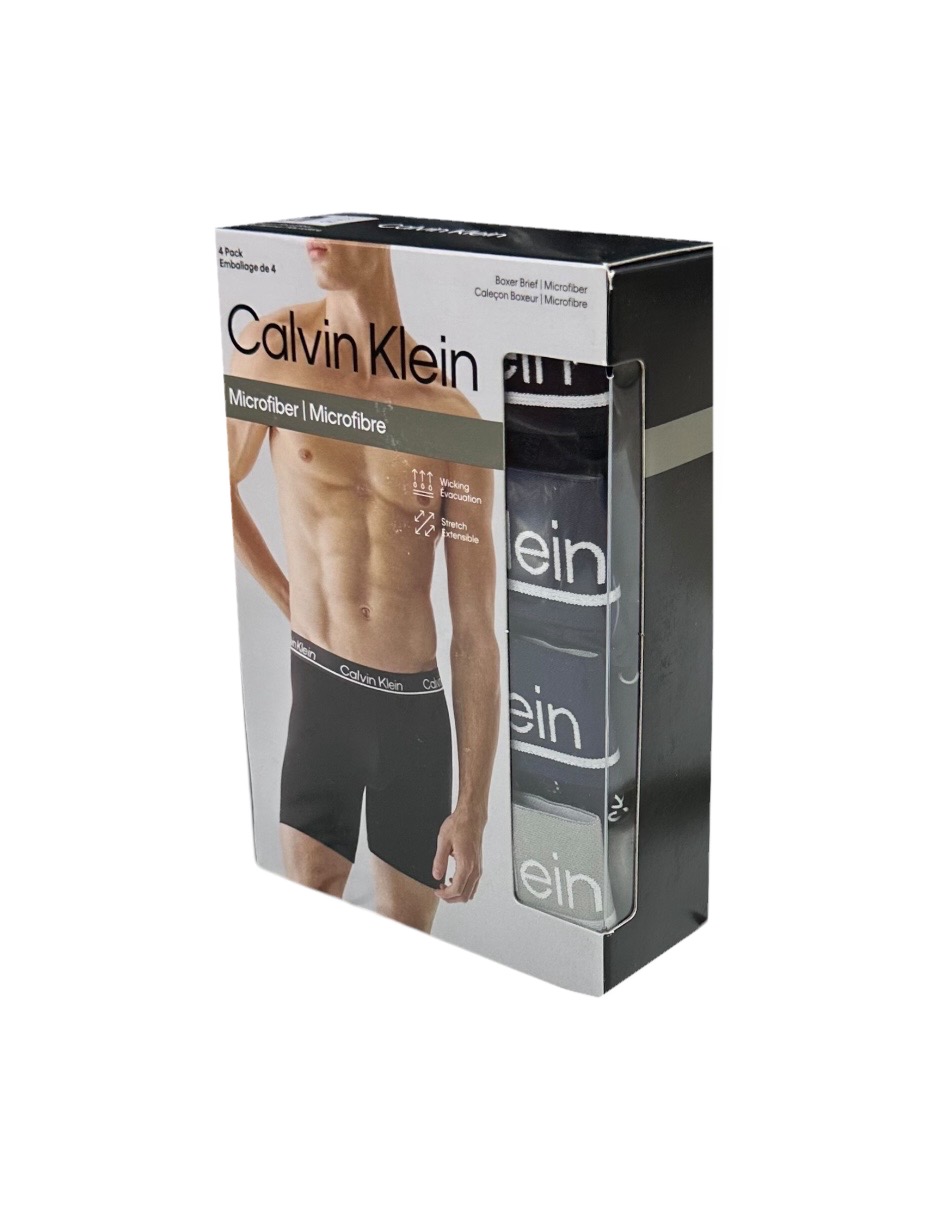 Foto 5 pulgar | Boxer De Microfibra Calvin Klein De Algodon Para Hombre 4 Pack