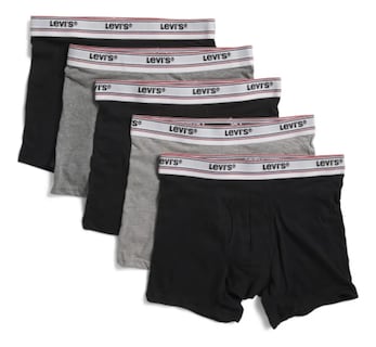 Foto 1 | Boxer Levis 5 Piezas Classic Cotton De Algodón Para Hombre